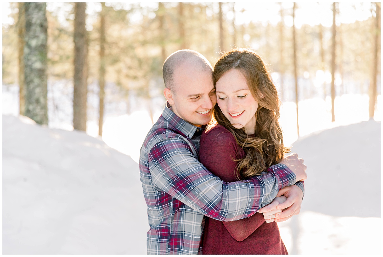 A Golden Hour Winter Engagement Session image
