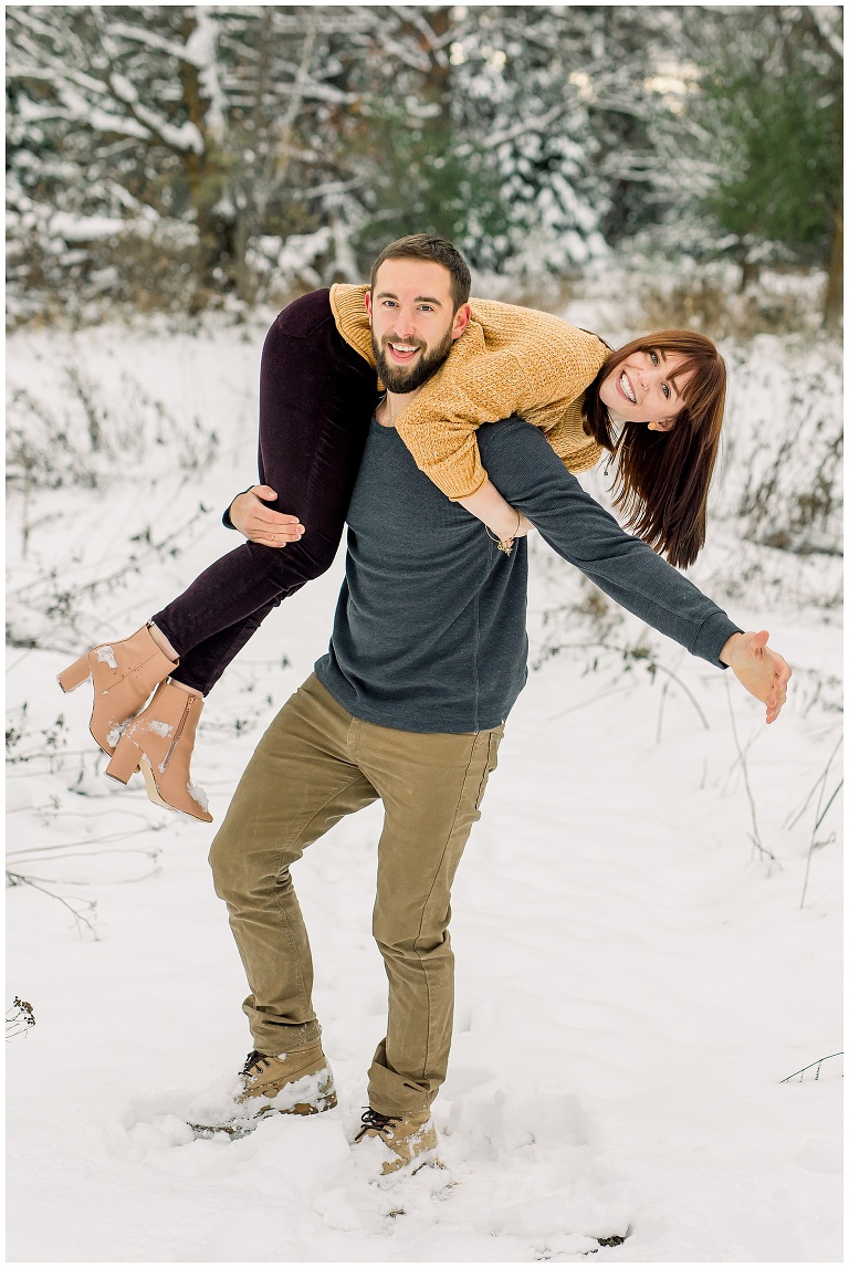 Snow Covered Engagement Session, Grand Rapids, MN image