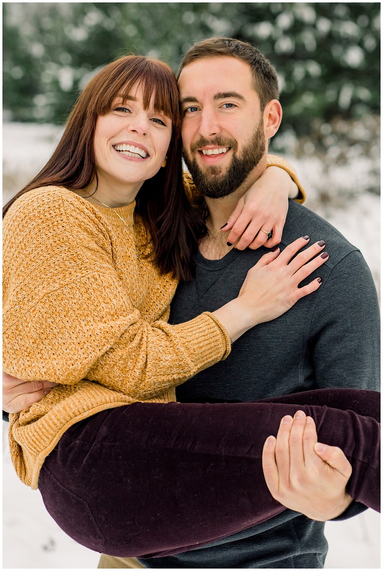 Snow Covered Engagement Session, Grand Rapids, MN